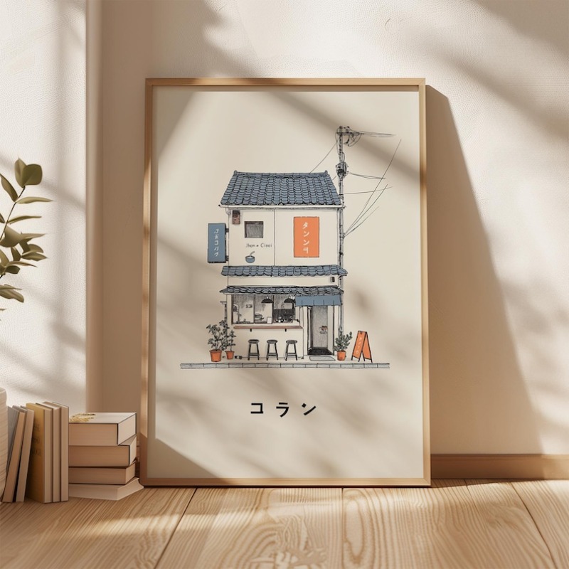 Home Office Minimalist - 1pc Impressão em Tela de Arte