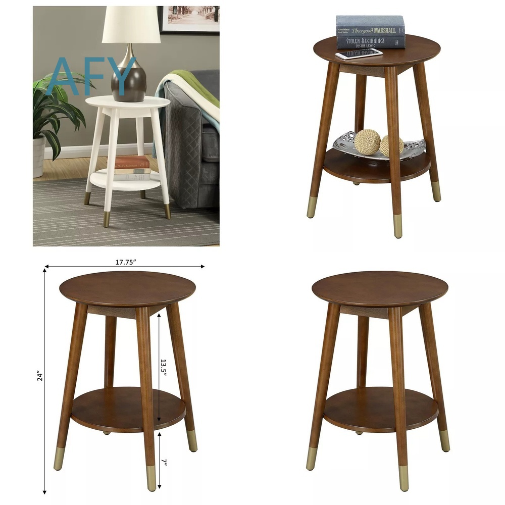 Home Office Ikea - Mesa Lateral de Madeira com Compartimento