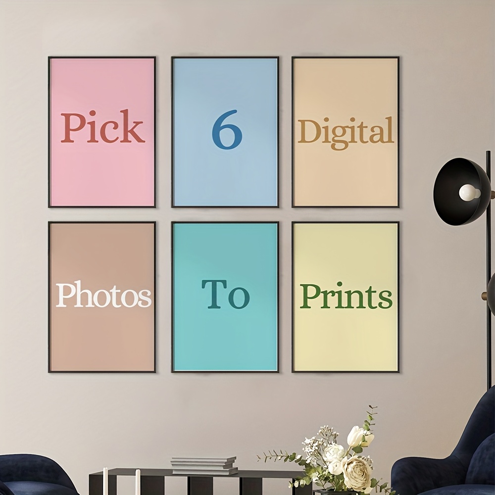 Home Office Photos - Conjunto de 6 peças de impressão