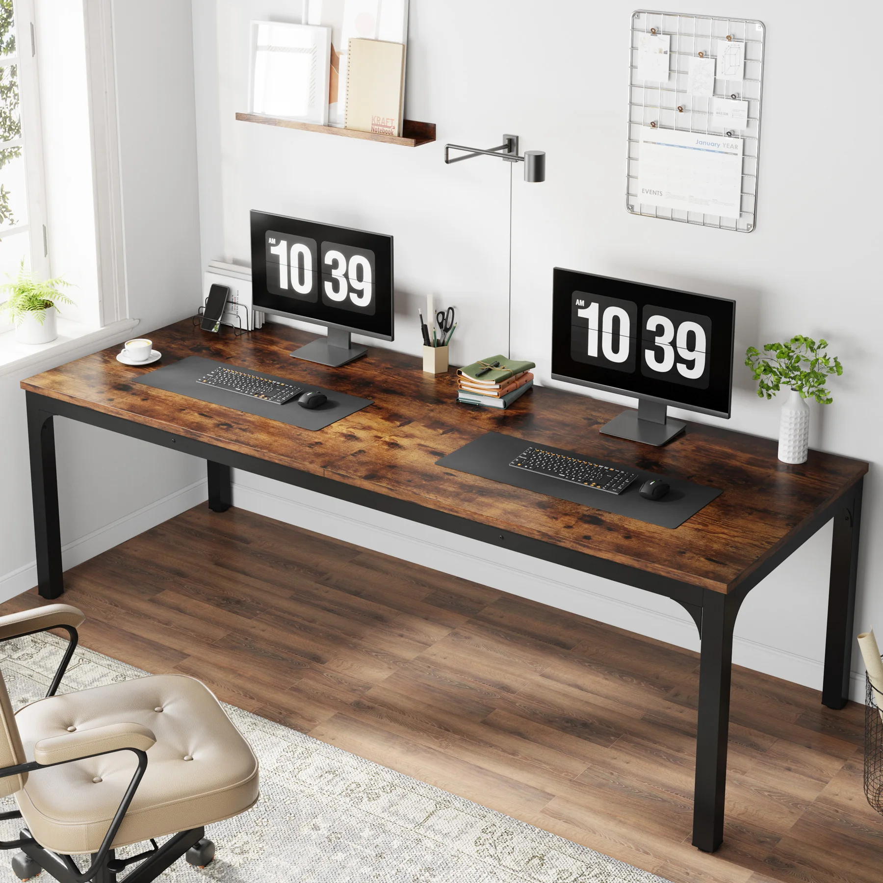 Home Office Ikea - Tribesigns Mesa de computador extra longa