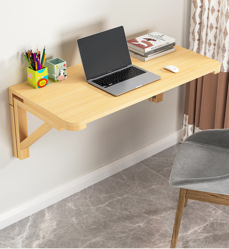 Home Office Ikea - Mesa de Parede Dobrável em Madeira