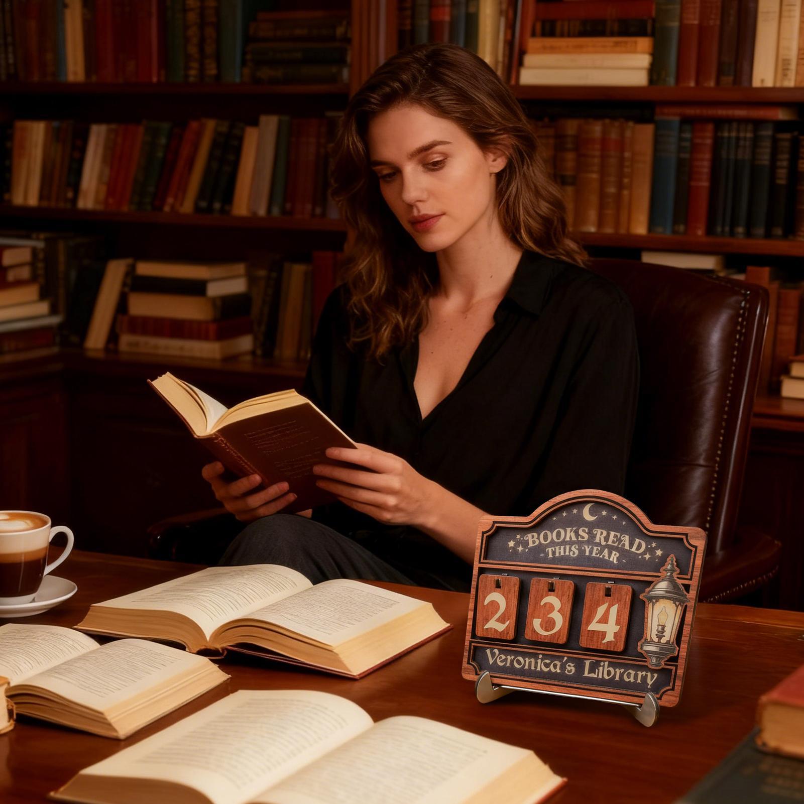 Livro de madeira leitura conta - Home Office With Library avaliação e preço