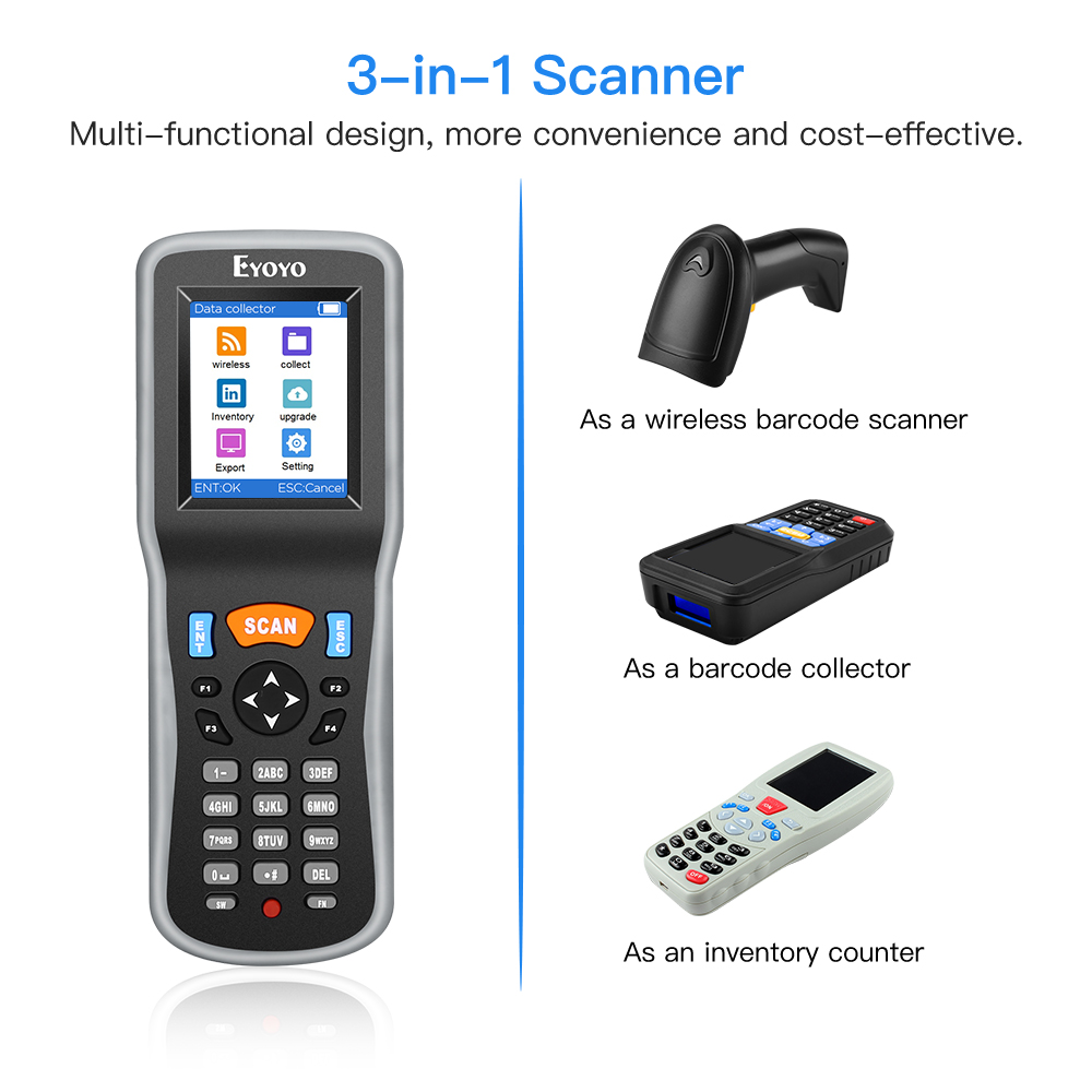 Eyoyo 1d scanner de código de  - Document Scanner Portable avaliação e preço