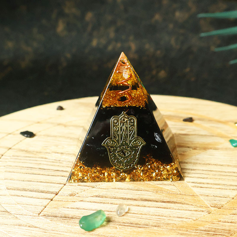 Pirâmide de Orgonite de Obsidi - Home Office Gifts avaliação e preço