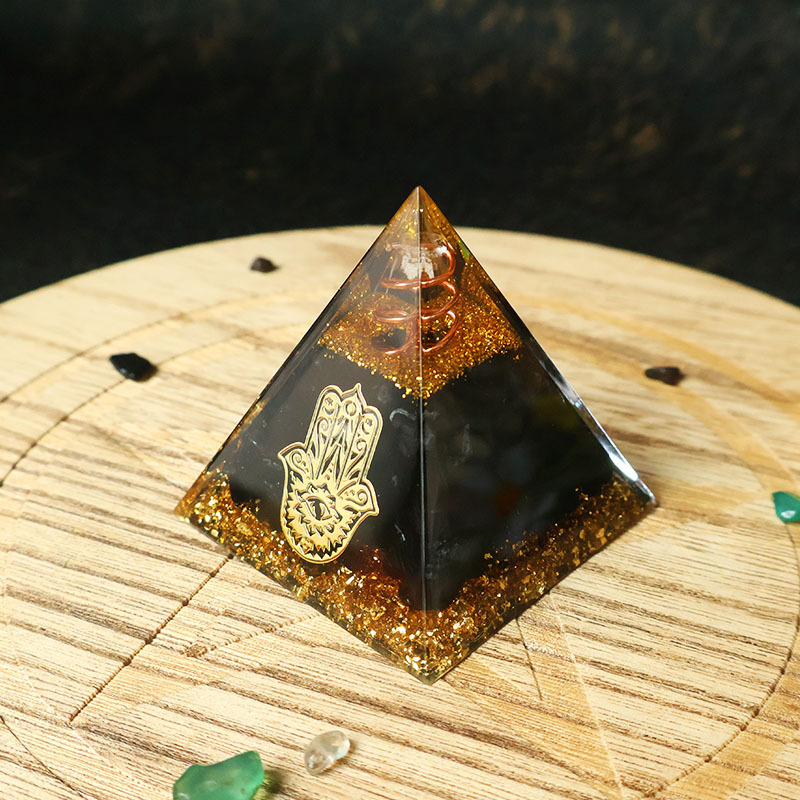 Pirâmide de Orgonite de Obsidi - Home Office Gifts avaliação e preço