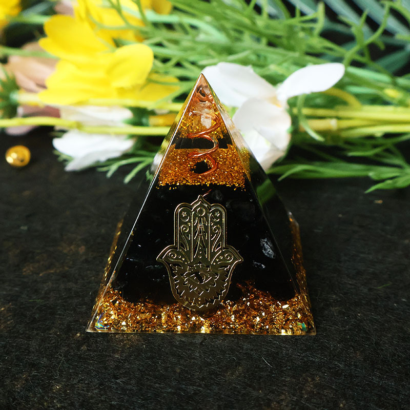 Pirâmide de Orgonite de Obsidi - Home Office Gifts avaliação e preço