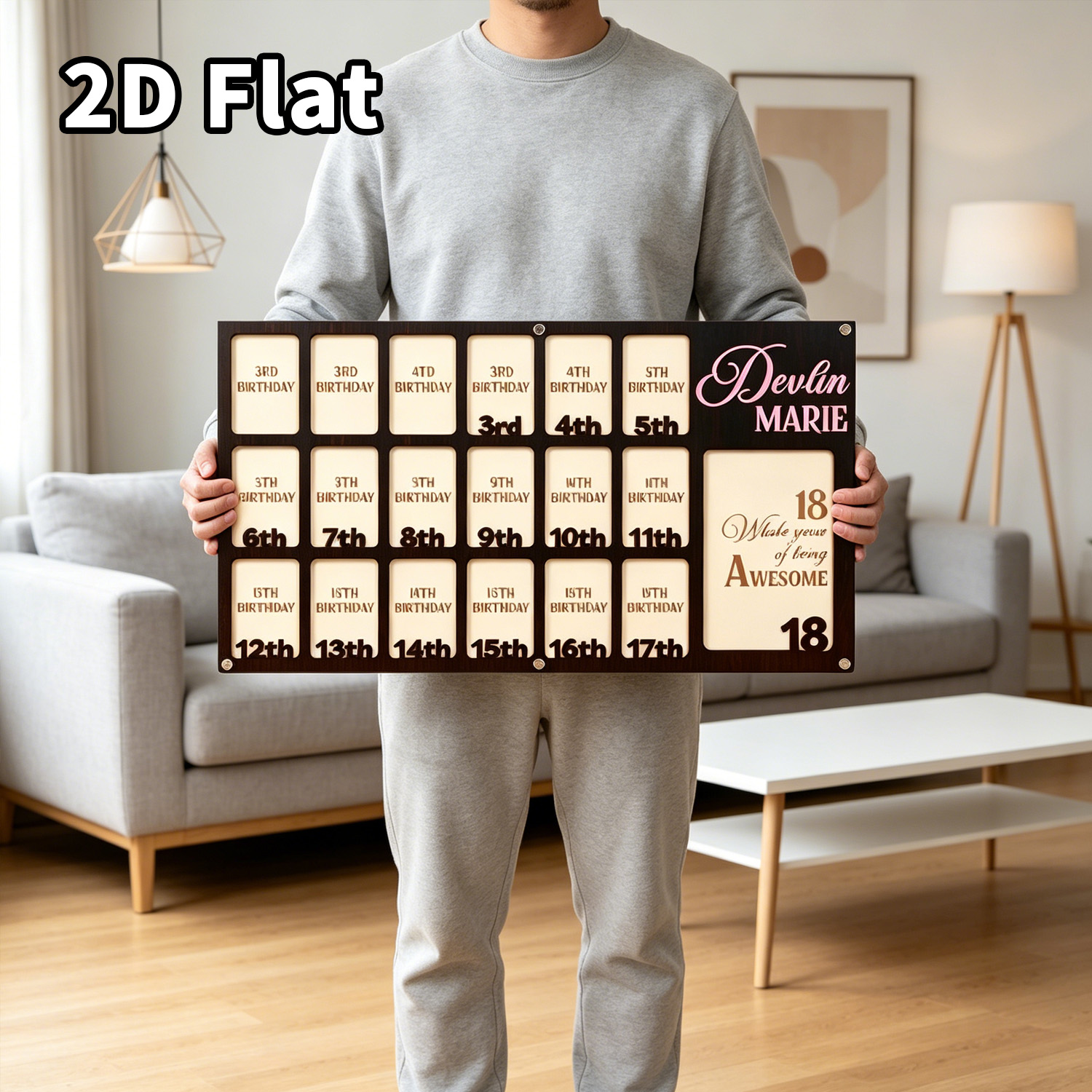 1 Peça Placa de Madeira Person - Home Office Gifts avaliação e preço