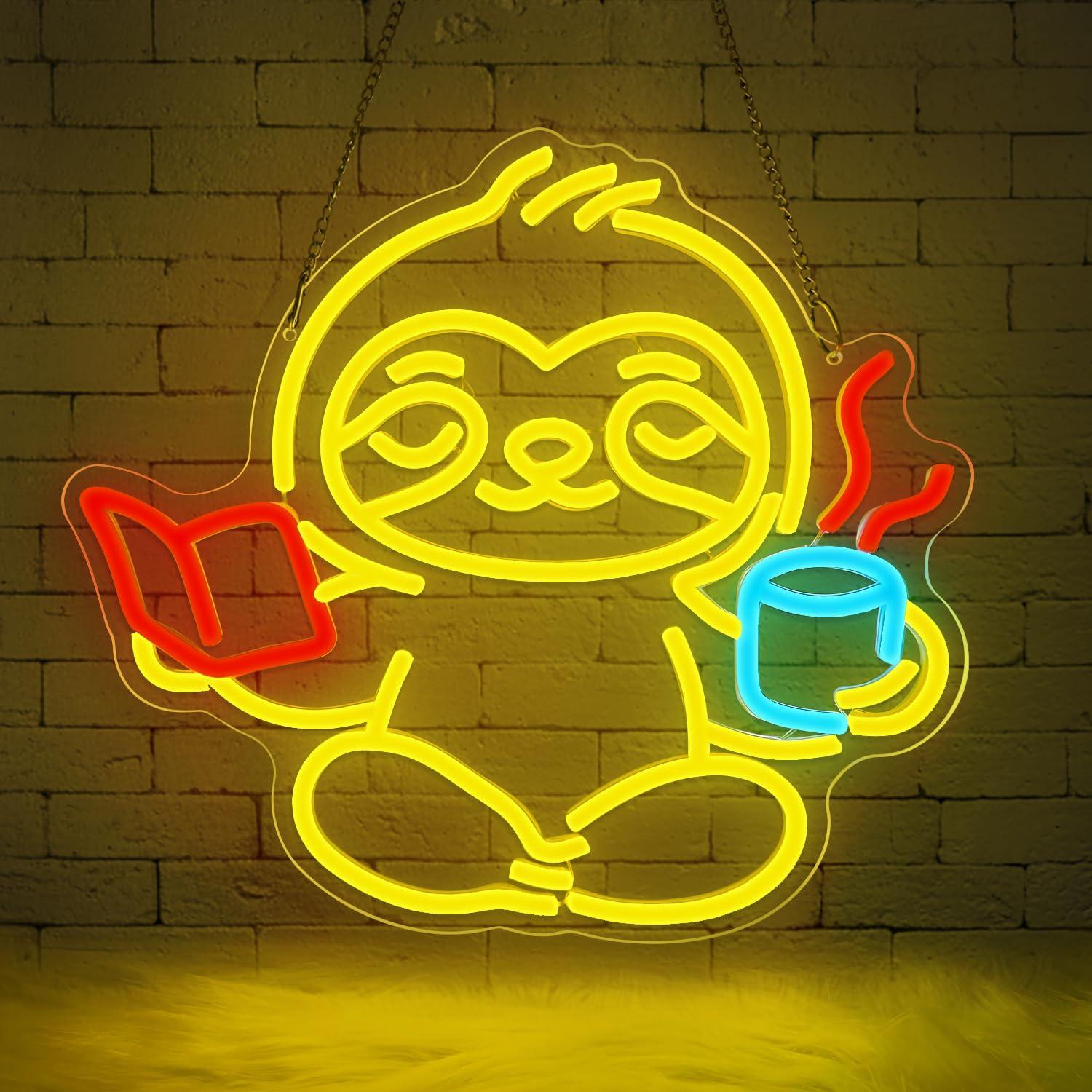 Luminária Neon de Preguiça USB - Home Office Gifts avaliação e preço