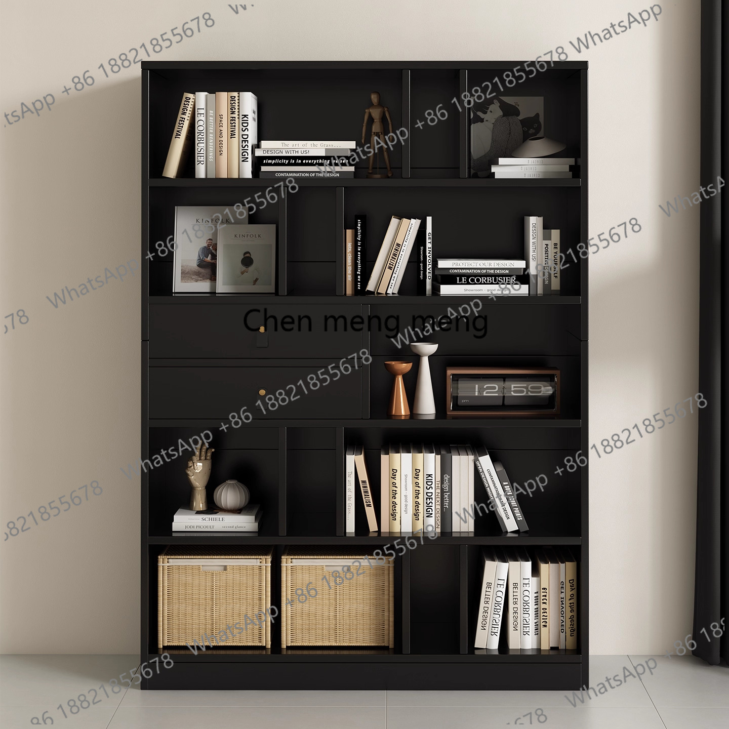 Estante de Livros e Armário de - Home Office With Library avaliação e preço