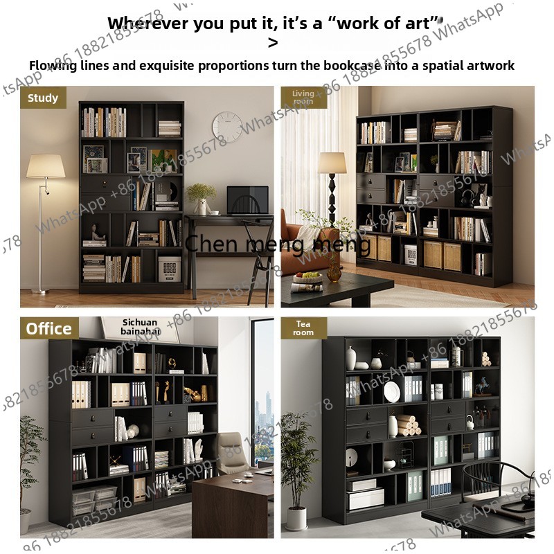 Estante de Livros e Armário de - Home Office With Library avaliação e preço