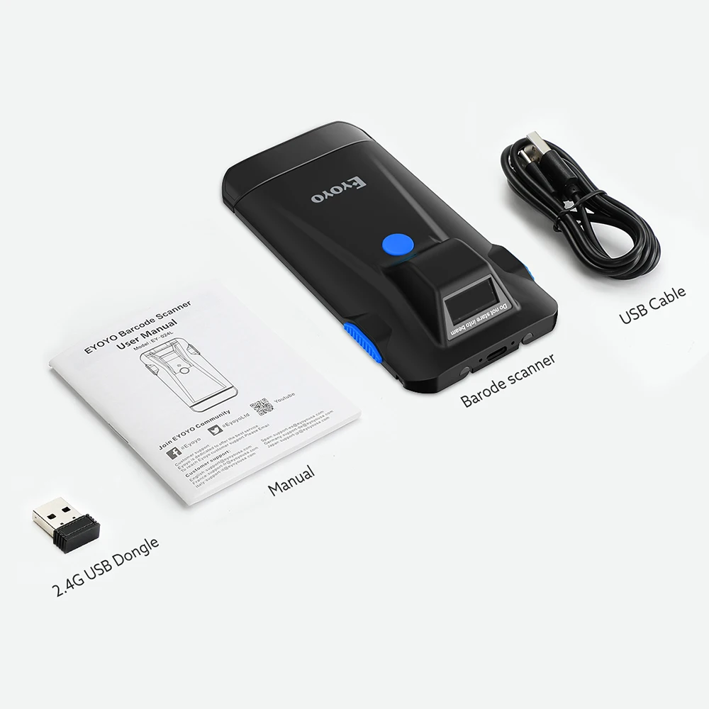 Eyoyo EY-024 2D Bluetooth Barc - Document Scanner Portable avaliação e preço